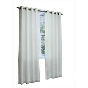 100% Polyester Eight Grommets Rhapsody Thermavoile Lined Semi-Sheer Curtains Panel