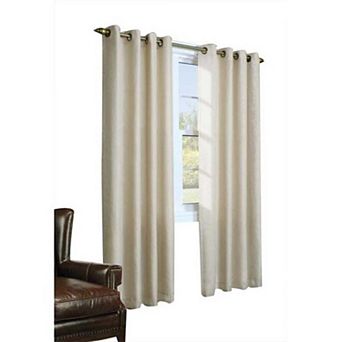 100% Polyester Eight Grommets Rhapsody Thermavoile Lined Semi-Sheer Curtains Panel