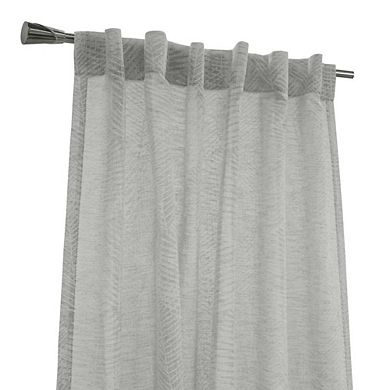 100% Polyester Trenton Dual Header Semi Sheer Curtain Panel