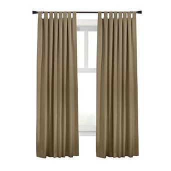 Ventura Tab Top Window Curtain Panel Pair - Multiple Sizes & Colors, Total Blackout