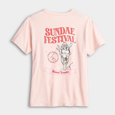 Girls 6-16 SO® Adaptive Short Sleeve Oversized Graphic Tee