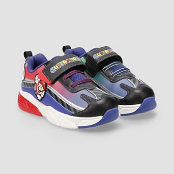 Super Mario Youth Boys Light Up Athletic Sneakers