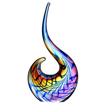 Luxury Lane Hand Blown Abstract Sommerso Art Glass Sculpture