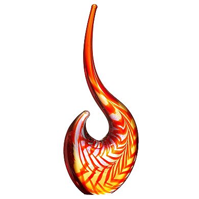 Luxury Lane Hand Blown Abstract Sommerso Art Glass Sculpture