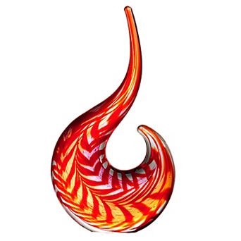 Luxury Lane Hand Blown Abstract Sommerso Art Glass Sculpture