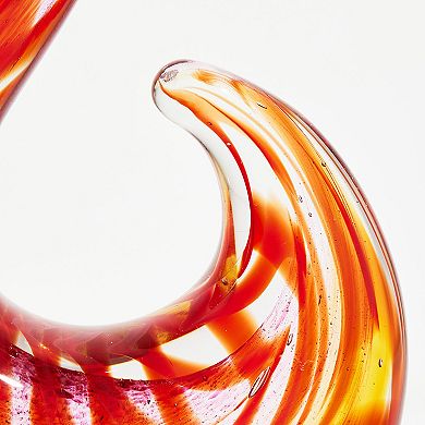 Luxury Lane Hand Blown Abstract Sommerso Art Glass Sculpture