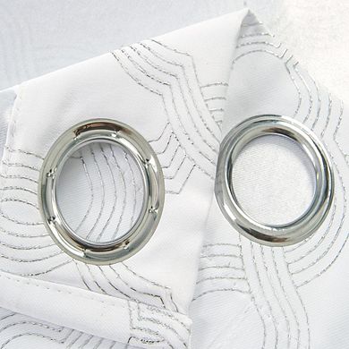 Jansen Rubber Backing Blackout Grommet Darkening Polyster Windows Curtain Panel