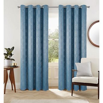 Jansen Rubber Backing Blackout Grommet Darkening Polyster Windows Curtain Panel