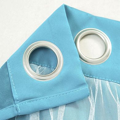 Hendrix Modern Styled Double Layer Blackout Grommet Panel Pair