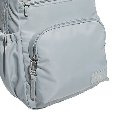 adidas backpack grey with white zippers Weekender – Small Lightweight Everyday Bag, 19L, Metal Grey/1, OSFA Constructed from water adidas Fall Amplifier Bungee Backpack