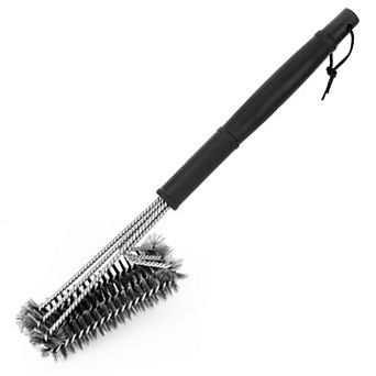 18" BBQ Grill Cleaning Brush Stainless Steel Wire Bristles with Long Handle