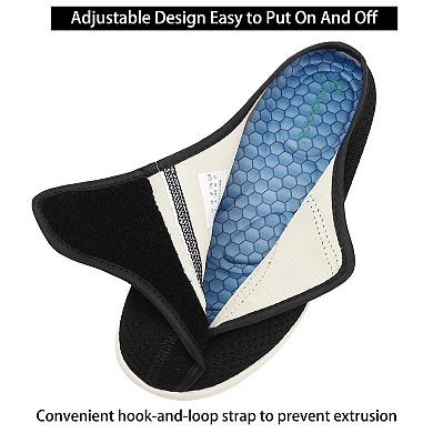 Women's Width Adjustable Closure Swollen Feet Fasciitis Edema Walking Slippers