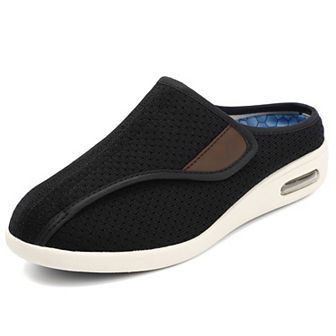 Women's Width Adjustable Closure Swollen Feet Fasciitis Edema Walking Slippers