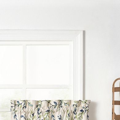 50% Polyester and 50% Cotton Blend Vintag Scale Printed Vine Pattern Curtain Tier Set