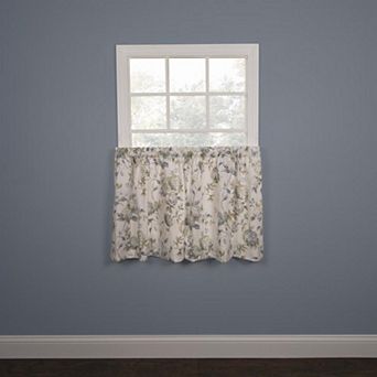 Abigail 52% Polyester/48% Cotton Blend Printed Room Darkening Rod Pocket Pair Set With 2 tier