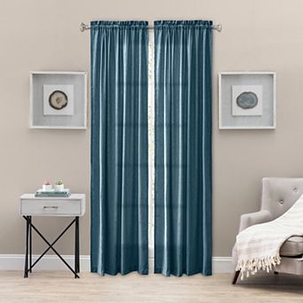 100% Polyester Portland Crushed Taffeta Rod Pocket Tailored Panel Sheer Curtains