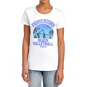 Juniors' Top Gun Fightertown Beach Volleyball Graphic Tee