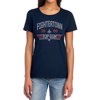 Juniors' Top Gun Fightertown Graphic Tee