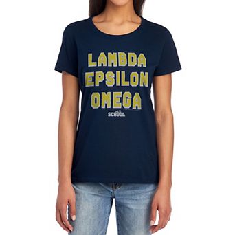 Juniors' Old School Lambda Epsilon Omega Fraternity Graphic Tee