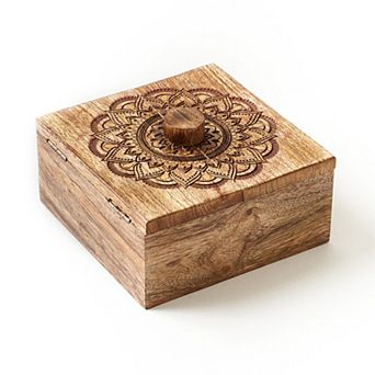 Mandala Keepsake Box - Mango Wood