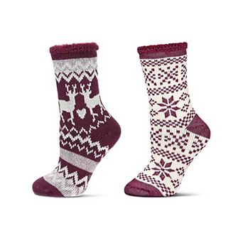 Women's 2 Pair Pack Thermal Crew Socks