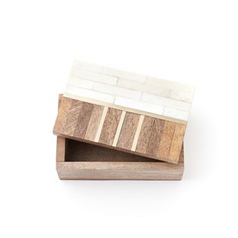 Sammita Treasure Box - Wood, Bone