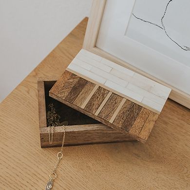 Sammita Treasure Box - Wood, Bone