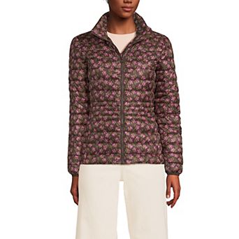 Petite Lands' End Packable Print Down Jacket