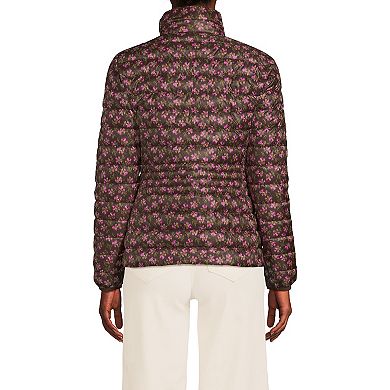 Petite Lands' End Packable Print Down Jacket