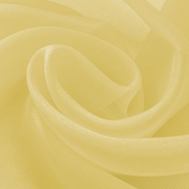 100% Polyester Celine Sheer Rod Pocket Curtain Panel Pair