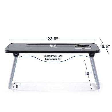 Nestl Medium Reading Pillow with Portable Laptop Lap Desk