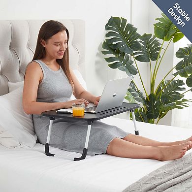 Nestl Medium Reading Pillow with Portable Laptop Lap Desk