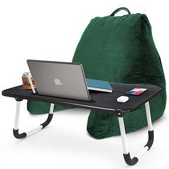 Nestl Medium Reading Pillow with Portable Laptop Lap Desk