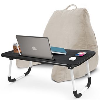 Nestl Medium Reading Pillow with Portable Laptop Lap Desk