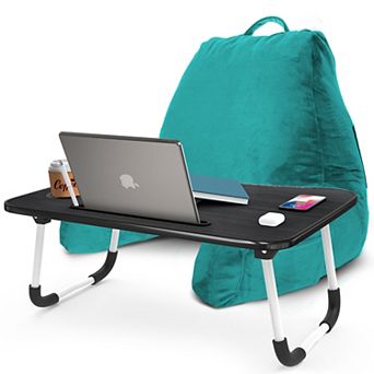 Nestl Medium Reading Pillow with Portable Laptop Lap Desk