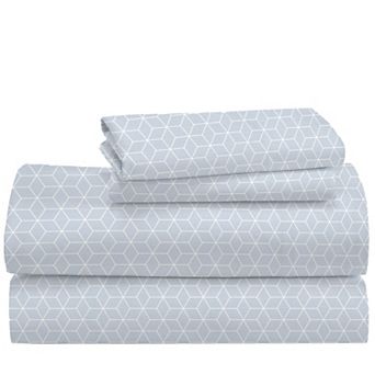 California Design Den Luxury 600 Thread Count Deep Pocket Printed Sheet Set - 100% Cotton Sateen