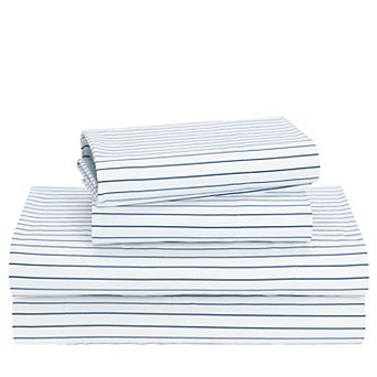 California Design Den Luxury 600 Thread Count Deep Pocket Printed Sheet Set - 100% Cotton Sateen