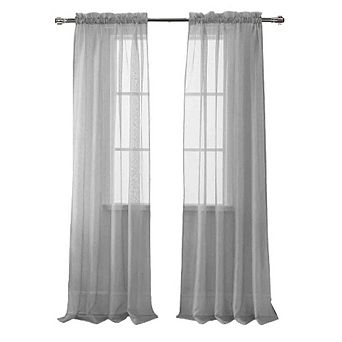 Celine Sophisticated Sheer Curtain Panel for Living Room, Bedroom, Kitchen, Dining Room