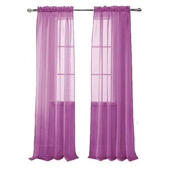 Celine Sophisticated Sheer Curtain Panel for Living Room, Bedroom, Kitchen, Dining Room