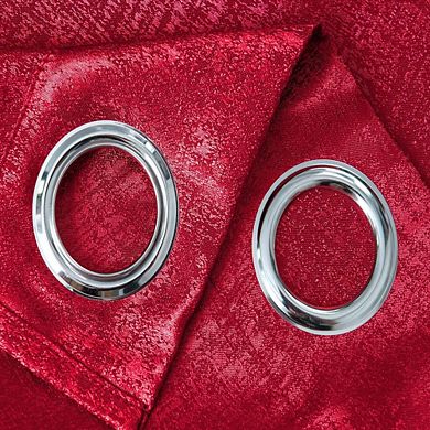 Roxy Two Tone Noise Reduction Jacquard Windows Curtain Grommet Panel