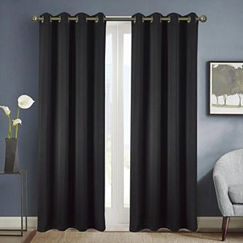 Anchorage Blackout Grommet Curtain Panel Pair Energy Efficient, Noise Reducing, Durable Design