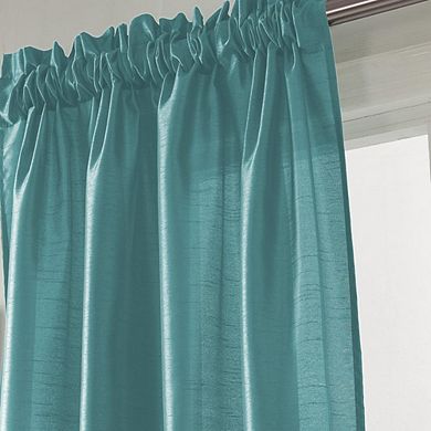 100% Polyester Faux-Silk Nikki Premium Rod Pocket Multi Colors Curtain Panel