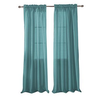 100% Polyester Faux-Silk Nikki Premium Rod Pocket Multi Colors Curtain Panel