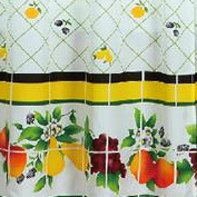 Trading Ruffle 100% polyester Fruit Medley Kitchens Tier and Valance Set