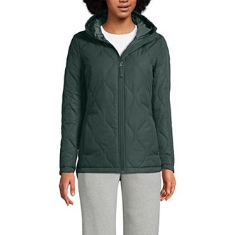 Petite Lands' End FeatherFree Onion Quilted Insulated Jacket