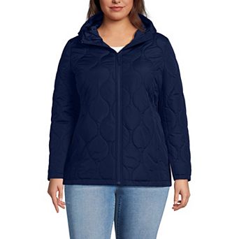 Plus Size Lands' End FeatherFree Onion Quilted Insulated Jacket