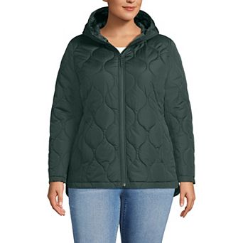 Plus Size Lands' End FeatherFree Onion Quilted Insulated Jacket