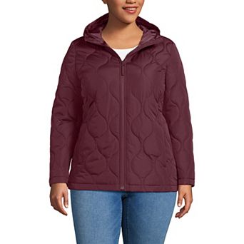Plus Size Lands' End FeatherFree Onion Quilted Insulated Jacket