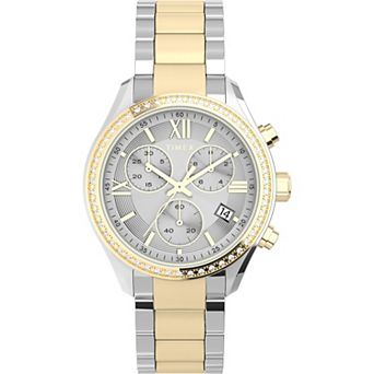 Timex® Women's Chronograph Crystal Accents Bracelet Watch - TW2V57700