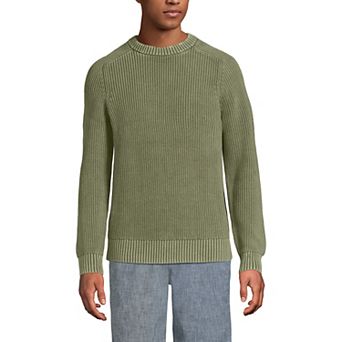 Men's Lands' End Long Sleeve Sunwashed Drifter Sweater